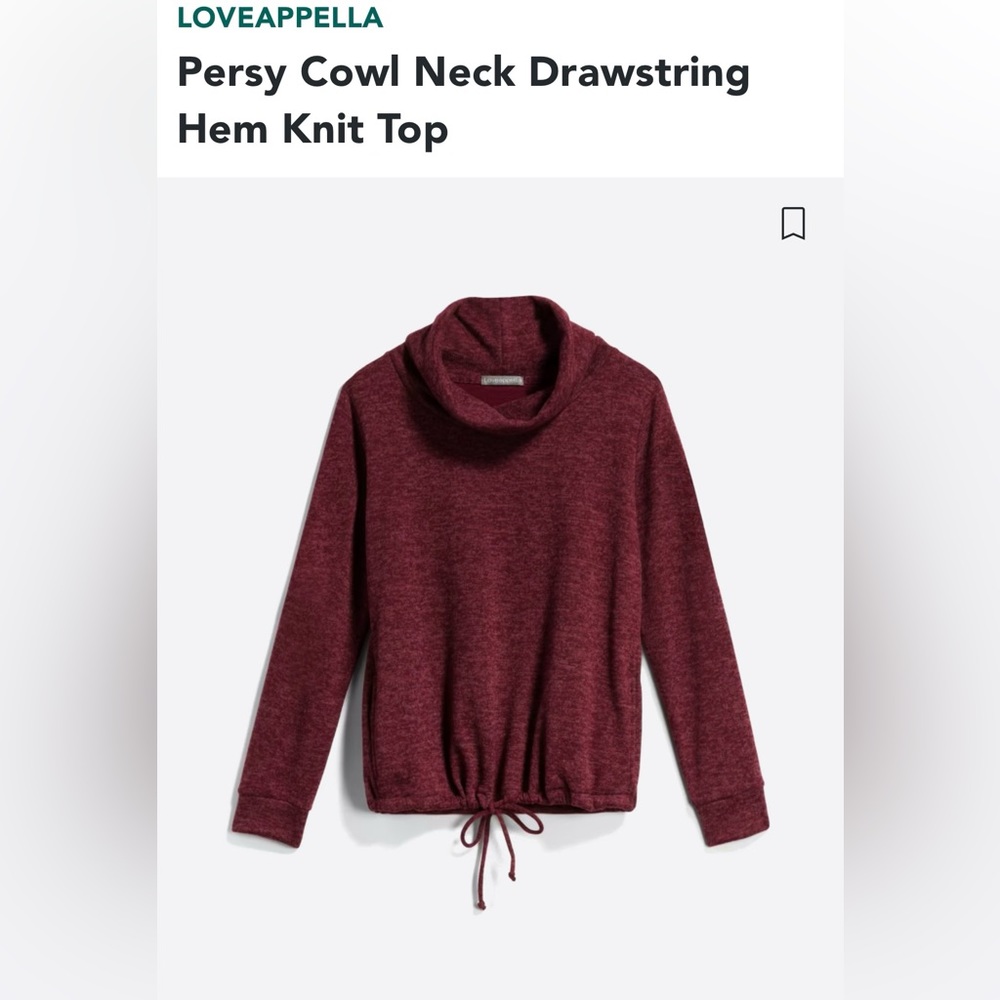 Loveapella Evie Draw String Funnel Neck